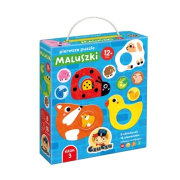 CzuCzu Перші пазли Малюки для дітей 1+ 8 головоломок з отвором
