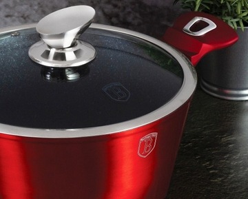 Набор алюминиевых кастрюль Berlinger Haus Burgundy, 24 шт.