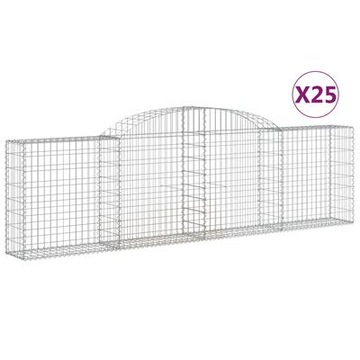 Габионные корзины, 25 шт, 300х30х80/100 см, оцинкованное железо Лумарко!