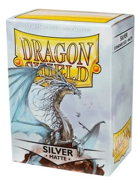 Обложки для карточек Dragon Shield матового серебра