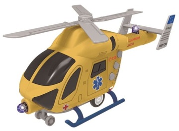 Helikopter ratowniczy Made Flywheel ze światłem i dźwiękiem
