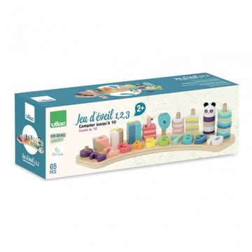 Vilac Деревянная игрушка для изучения чисел и фигур +2