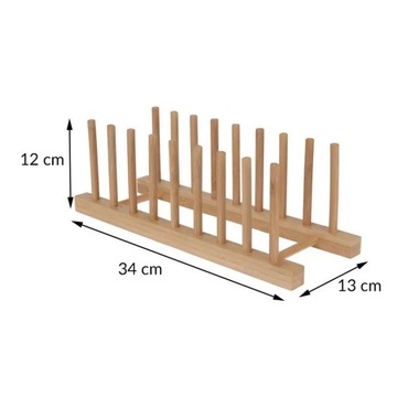Бамбуковый органайзер для тарелок и подставка для крышек.