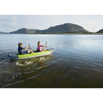 Надувной каяк Aqua Marina Laxo 320 -12,6 серый/зеленый