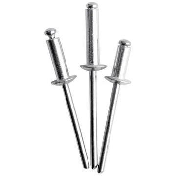 АЛЮМИНИЕВЫЕ ЗАКЛЕПКИ 4,8х12 4,8х10 4х12 4х10 4х8 250 ШТ.