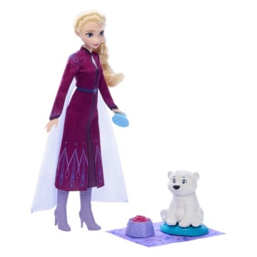 Лялька Mattel Крижане серце принцеса Elsa з ведмедиком + аксесуари JFG16