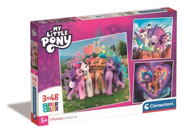 PUZZLE 3X48 SQUARE MY LITTLE PONY CLEMENTONI 25322