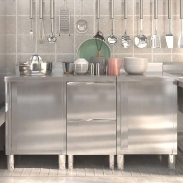 ШКАФЫ ДЛЯ ПИТАНИЯ, 3 ШТ, НЕРЖАВЕЮЩАЯ СТАЛЬ