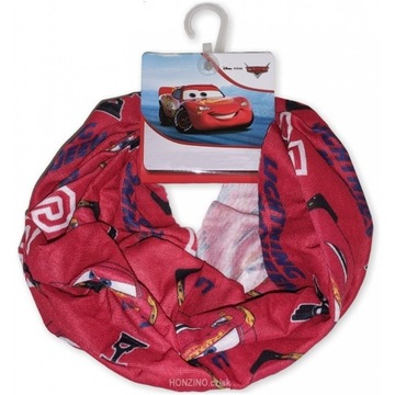 CARS AUTA Zygzak McQueen elastyczna chusta komin wiosenny