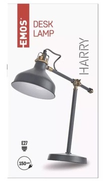 E27 Настольная лампа HARRY 56 см темно-серая