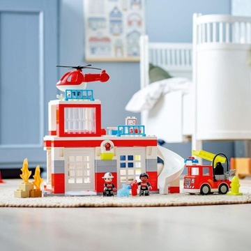 DUPLO блокирует 10970 Пожарную часть и вертолет