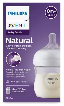 AVENT BUTELKA RESPONSYWNA 125ML NATURAL