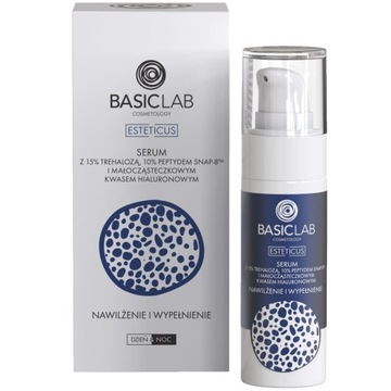 BasicLab Esteticus serum z trehalozą 15% i 10% peptydem Nawilżenie i W P1
