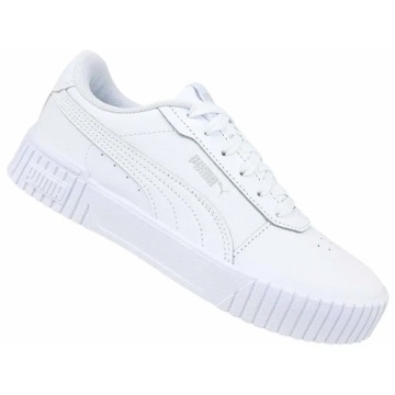 Городские молодежные кроссовки белые PUMA CARINA 2.0 386185 02 38.5