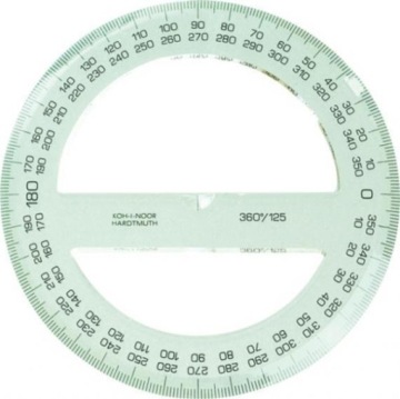 Транспортир Колісний Koh-I-Noor 125 мм 746328 360/125