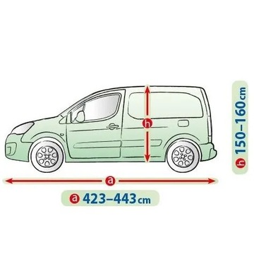 Pokrowiec PLANDEKA na samochód CITROËN Berlingo II Combi Mobile Garage