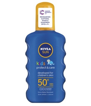 NIVEA SUN Nawilżający spray ochronny na słońce dla dzieci KIDS SPF 50 200ml