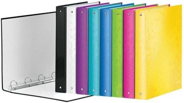 Папка-регистратор WOW Leitz А4 на кольцах 4DR/25мм, черная 4