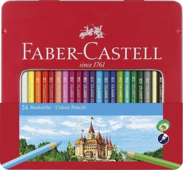 Kredki ołówkowe Faber-Castell 24 szt. zamek