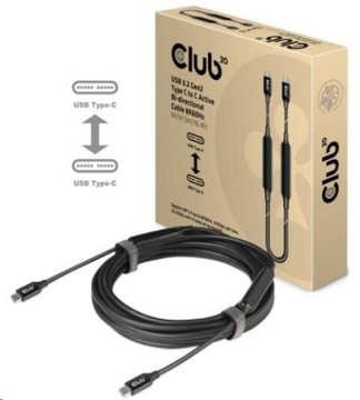 CLUB3D CAC-1535 USB-кабель 5 м USB 3.2 Gen 2 (3.1 Gen 2) USB C Черный