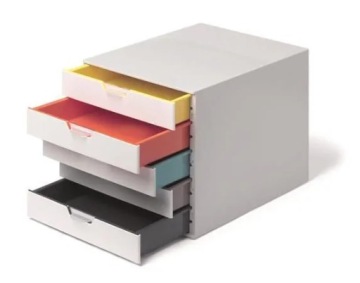 Корзина с 5 выдвижными ящиками Durable Varicolor