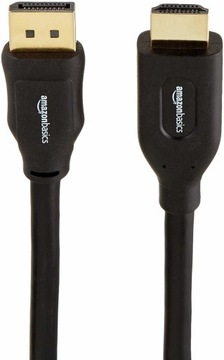 КАБЕЛЬ AMAZON BASICS DISPLAYPORT–HDMI С ПОЗОЛОЧЕННЫМИ РАЗЪЕМАМИ 4,5 М