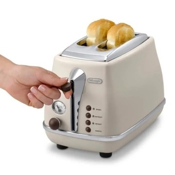 Toster De'Longhi CTOV 2103.BG beżowy/brązowy 900 W