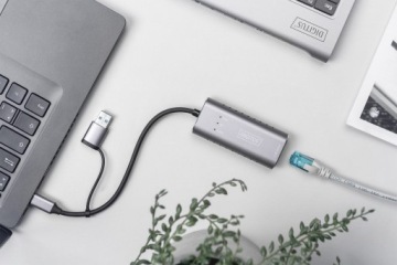 Сетевая карта USB A/Type-C 2,5 Гбит/с Digitus