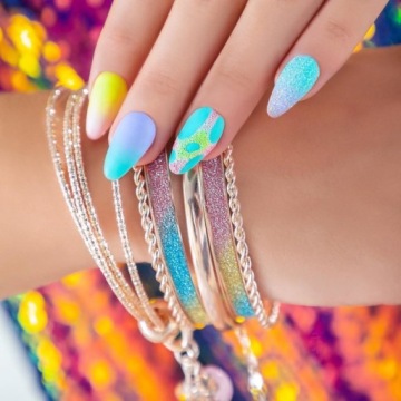 Neonail Arielle Effect Classic пудра для укладки ногтей.