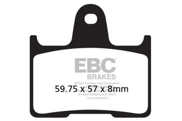 EBC Klocki hamulcowe SUZUKI GSXR 1000 K4 (04)