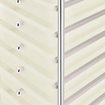 Wózek z 10 szufladami, biały, plastikowy