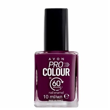 Avon Szybkoschnący Lakier do paznokci Pro Colour 60s Pronto Plum