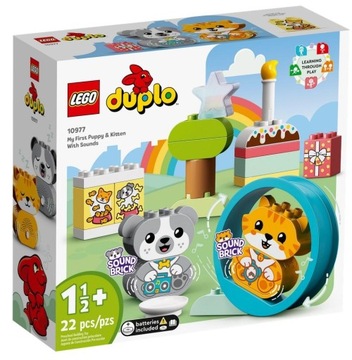 LEGO Duplo 10977 Мой первый щенок и котенок со звуками