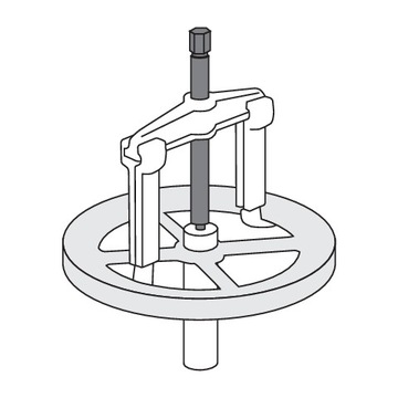 Съемник подшипников двух и трех захватов 100-250 мм, 12 в 1 YT-25105 YATO