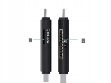 Устройство чтения карт SD Micro SD TF USB USB-C Micro USB 3 в 1