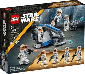 Lego STAR WARS 75359 Боевой набор Ашока с боевым набором 332