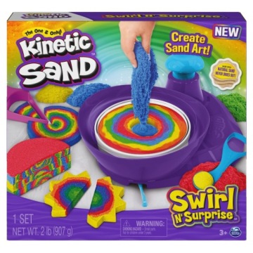 Piasek kinetyczny Kinetic Sand Zakręcone kolory