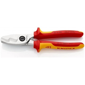 KNIPEX 95 16 200 Ножницы для кабеля с двойным V-образным лезвием