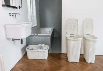 Корзина для белья 45л CURVER кремы