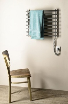 Aqualine Elektryczna suszarka na ręczniki 72W szar