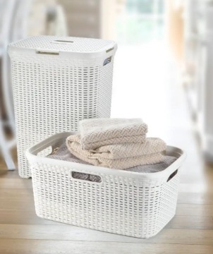 Корзина для белья 45л CURVER кремы