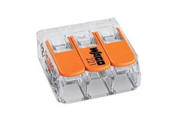 Быстроразъемный разъем Wago 221-413 0,2-4 мм² / 3, 10 шт. 221-413