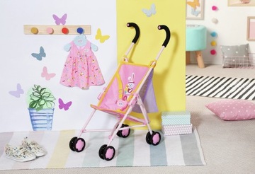 BABYborn Stroller Коляска для кукол с сетчатой ​​СУМКОЙ, складная 828663