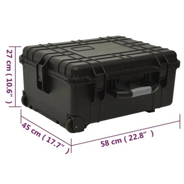 Чемодан VidaXL 51797 черный