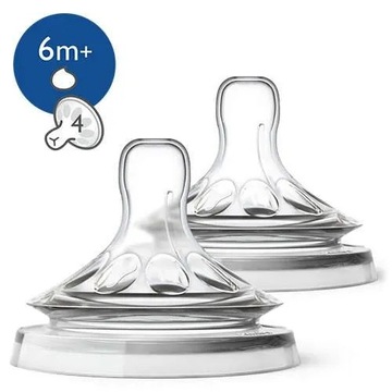 Соска для бутылочки Philips Avent Natural для густых каш от 6 месяцев+