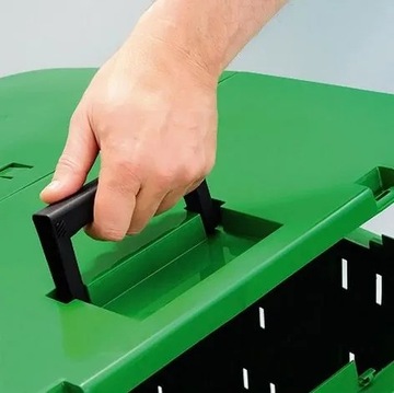 Большой садовый компостер 850L, размеры 900x910x1345 мм, черный, легкий рын