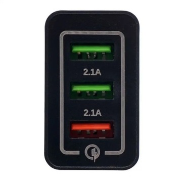 СЕТЕВОЕ ЗАРЯДНОЕ УСТРОЙСТВО QUICK CHARGE 3.0 FAST 3XUSB KD1236