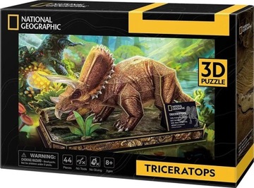 Пазл National Geographic Трицератопс 3D - Cubic Fun