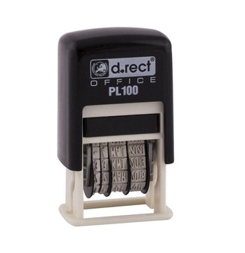 Штамп даты D.Rect PL100, польская версия x12