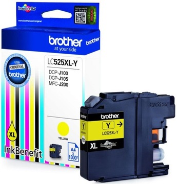 Чернильный картридж Brother ORIGINAL LC525XL Y DPC-J100 J105